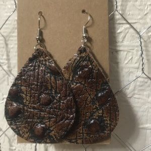 Real Leather Earrings